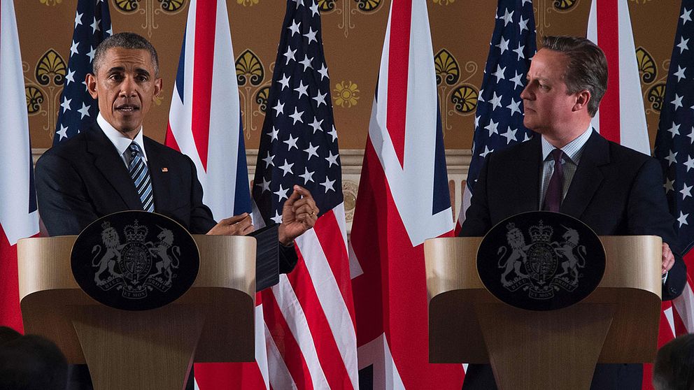 President Obama och premiärminister Cameron.