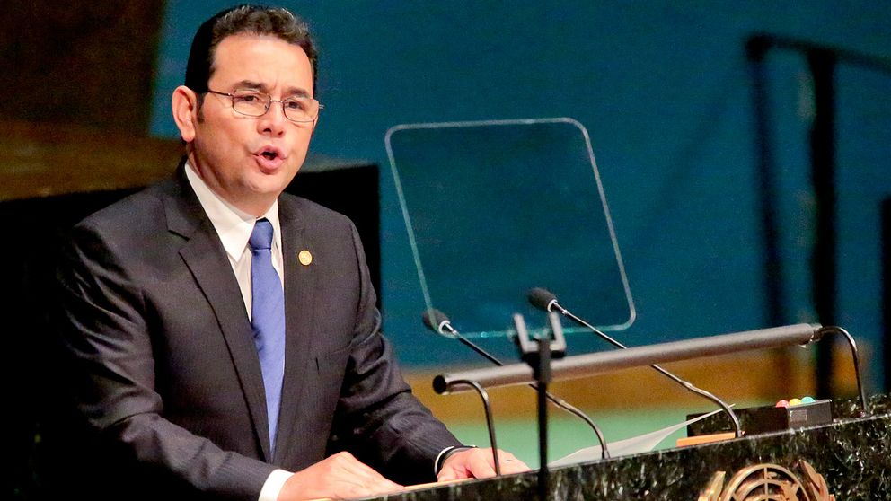 Jimmy Morales, Guatemalas president.