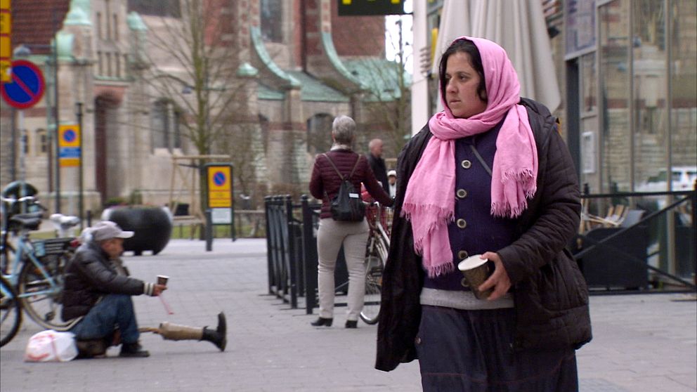 Maria kommer från Rumänien och var en av dem som bodde i Sorgenfri-lägret innan det revs.