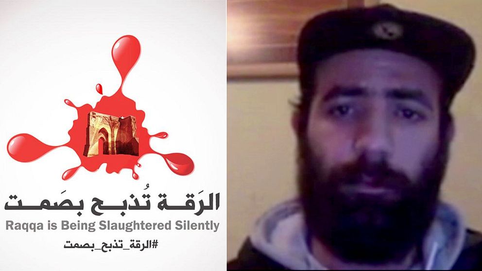 Abed Alziz, från den lokala journalistgruppen Raqqa is being slaughtered silently.