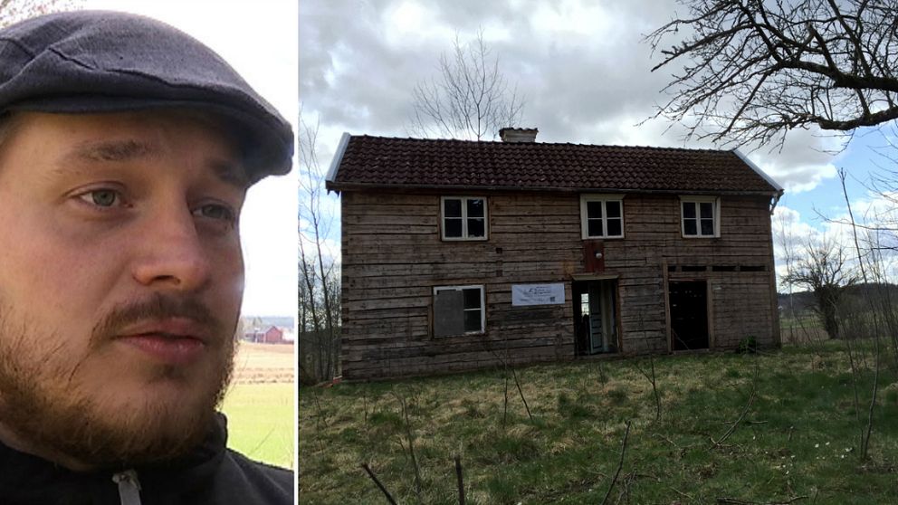 – Vi vill ha ett hus med lite själ och då tycker inte jag att ett fabriksbyggt hus är någonting att satsa på, då tar vi hellre ett sådant här hus, säger Jonas Andersson.