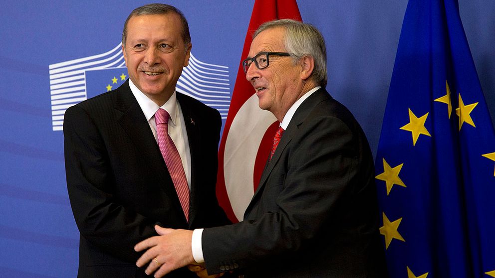 Erdogan och EU-kommissionens Jean-Claude Juncker