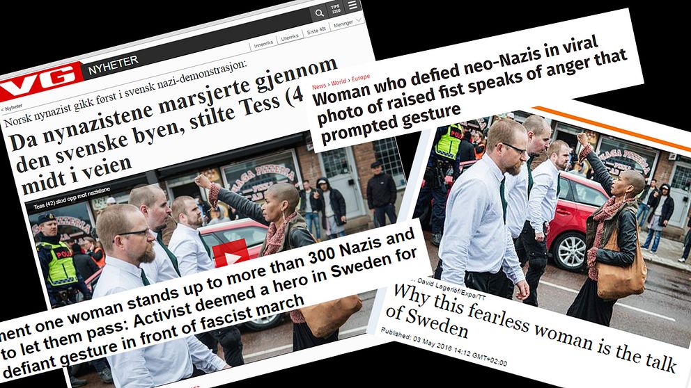 Skärmdumpar från norska VG, Independent, Daily Mail och The Local.