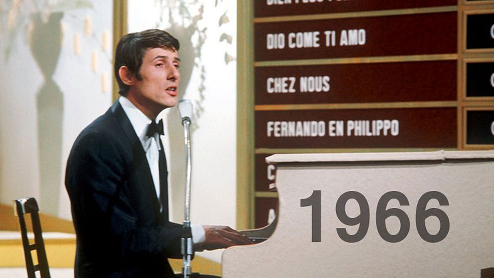 Udo Jürgens vann tävlingen 1966 med bidraget ”Merci Chérie”.