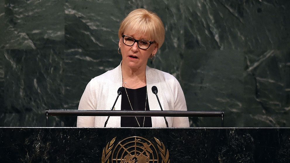 Margot Wallström i FN:s generalförsamling vid ett tidigare tillfälle.