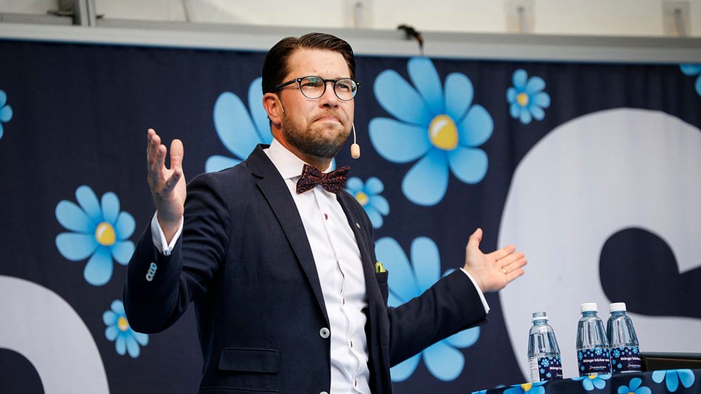 Sverigedemokraternas partiledare Jimmie Åkesson höll sitt årliga vårtal på Långholmen i Stockholm.