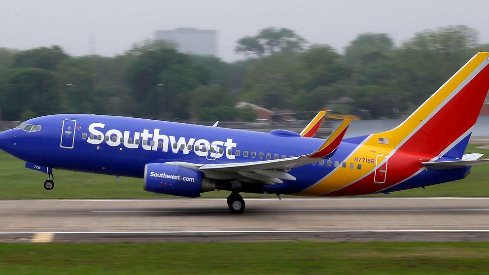 Ett av Southwest Airlines flygplan.