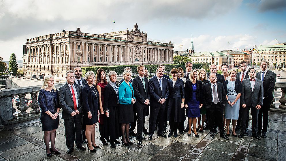 Så här såg statsminister Stefan Löfvens regering ut när den presenterades i början av oktober 2014. Nu är det snart dags för regeringsombildning.