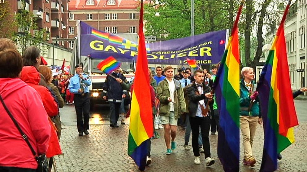 Prideparad i Jönköping.