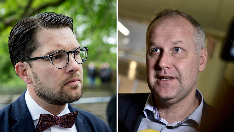 Jimmie Åkesson och Jonas Sjöstedt