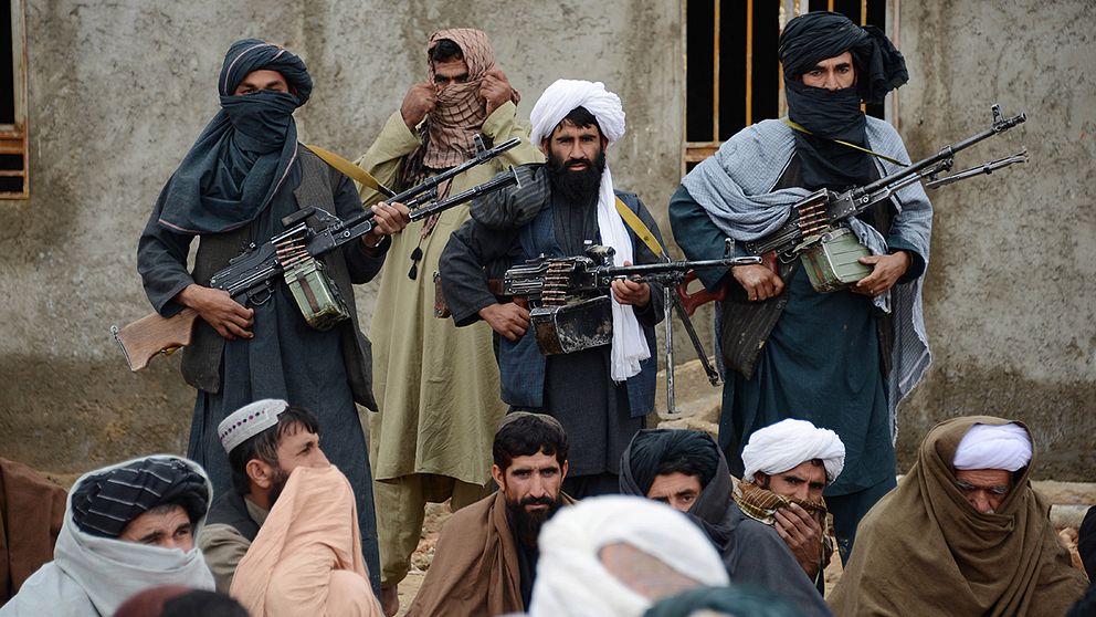 Arkivfoto från 2015, afghanska talibaner.