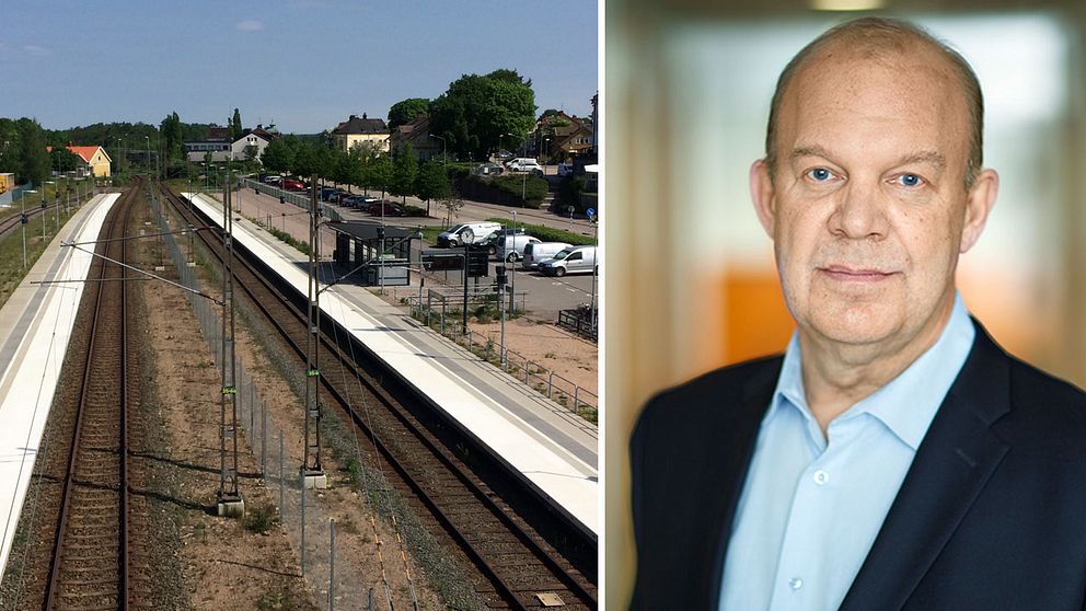 Infranords vd Lars Öhman och banområdet i Markaryd
