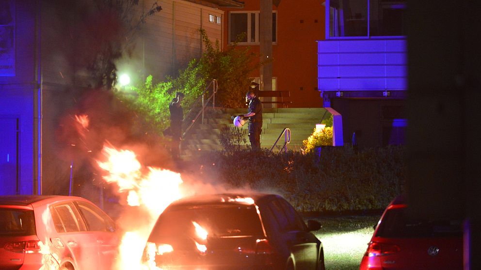 Ytterligare en bilbrand – denna gång i Navestad i Norrköping
