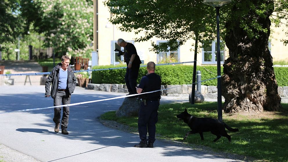 Polisen på Skeppsholmen.