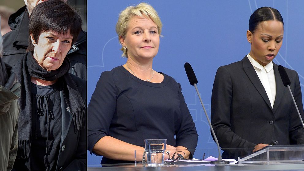 Hillevi Engström (mitten) tar över efter Mona Sahlin (till vänster) som regeringens samordnare mot våldsbejakande extremism.