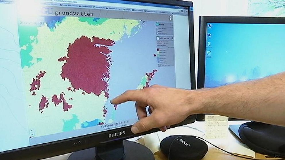 Hydrologen: ”Östergötland framstår som ett rött fält på kartan”.