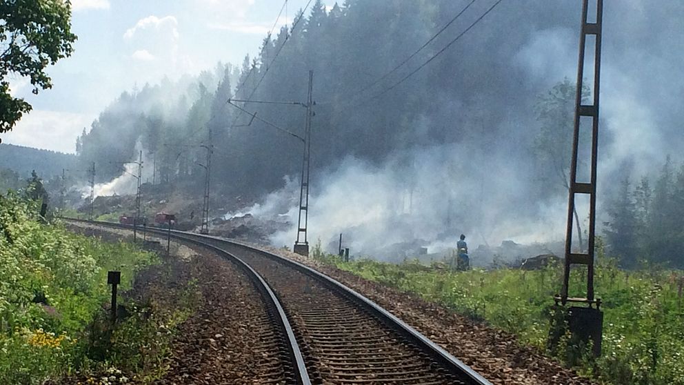 Bränder längs järnvägen Ludvika