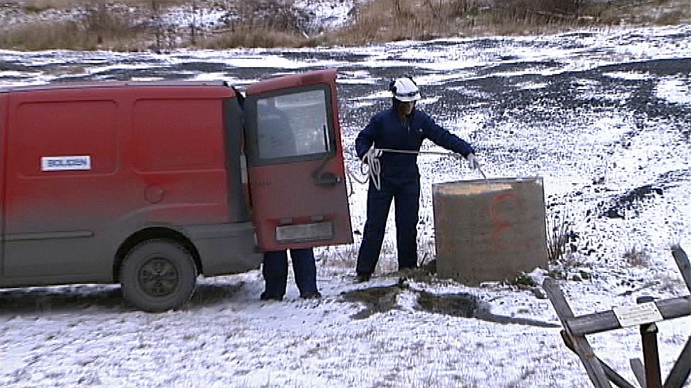 Vattnet kontrolleras för kvicksilver.