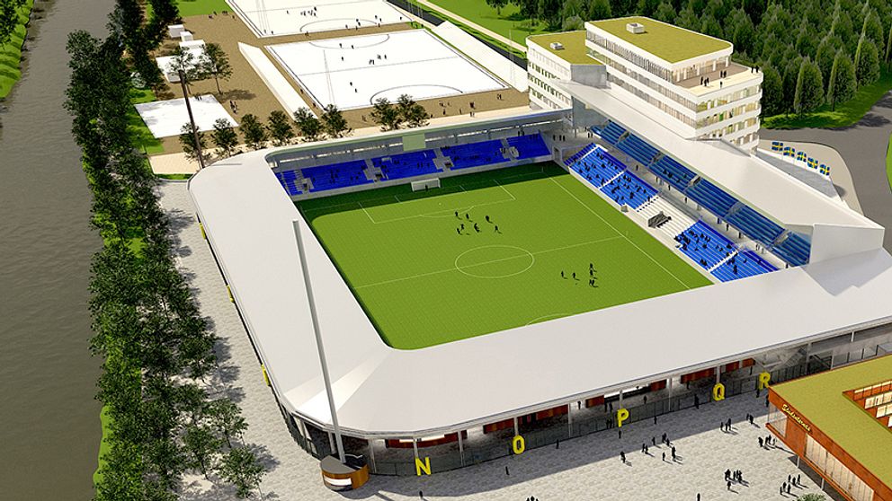 Nya fotbollsarenan på Studenternas ska stå klar 2021.