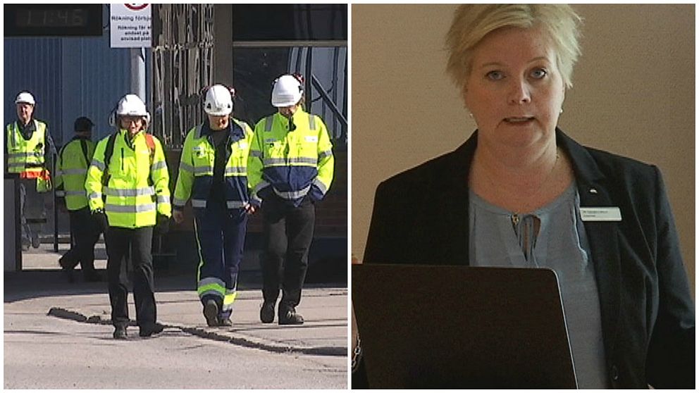 Arbetsförmedlingens chef i Gävle, Charlotte Humling, berättade om läget på arbetsmarknaden under onsdagen.