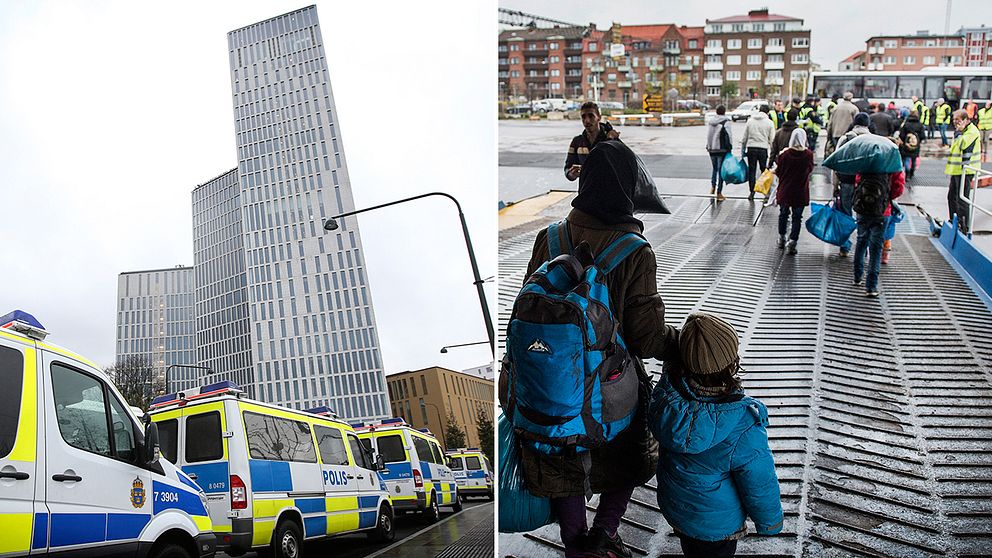 Polisens kostnader för Alma. Flyktingar plus hotell vid Malmö live.