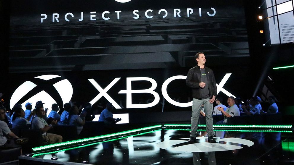 Phil Spencer under Microsofts presskonferens.