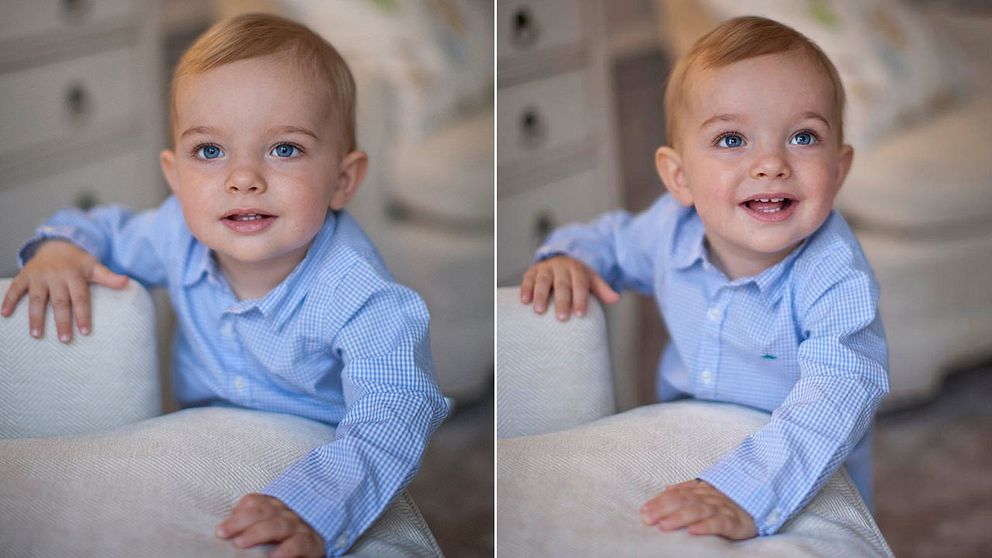 Nya bilder på prins Nicolas på hans ettårsdag