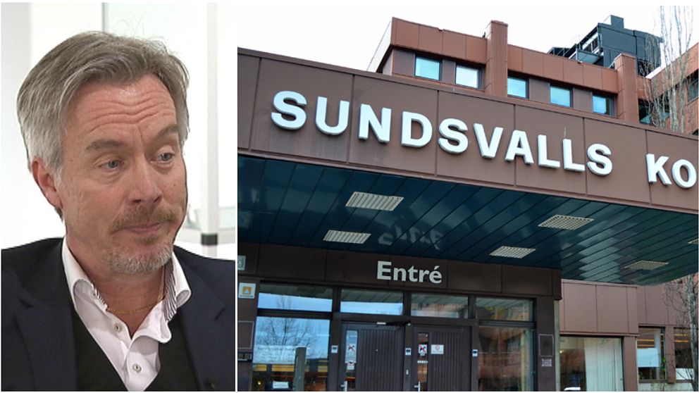 Stefan Söderlund och Sundsvalls kommunhus