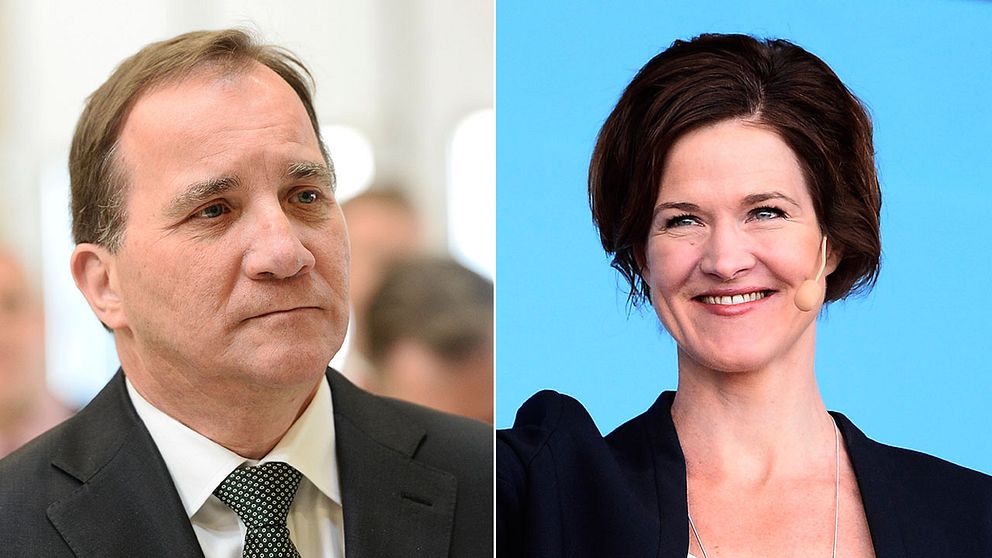 Stefan Löfven (S) och Anna Kinberg Batra (M)