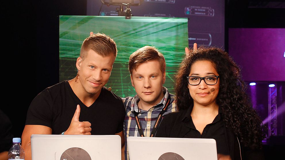 Petter Sjöstrand, Fredrik ”Jaegarn” Andersson och Mayra ”Ipsa” Perez.