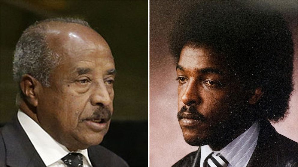 Eritreas utrikesminister Osman Saleh och journalisten Dawit Isaak.