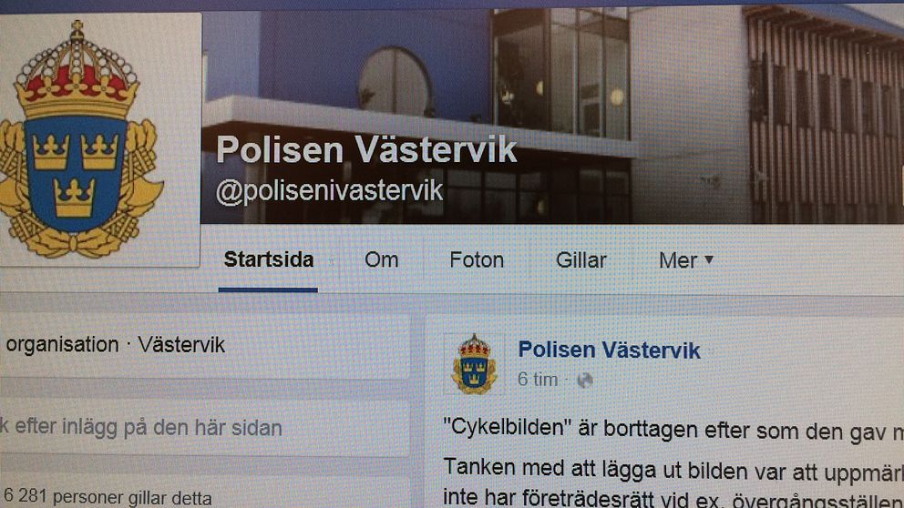 polisen västervik facebookinlägg