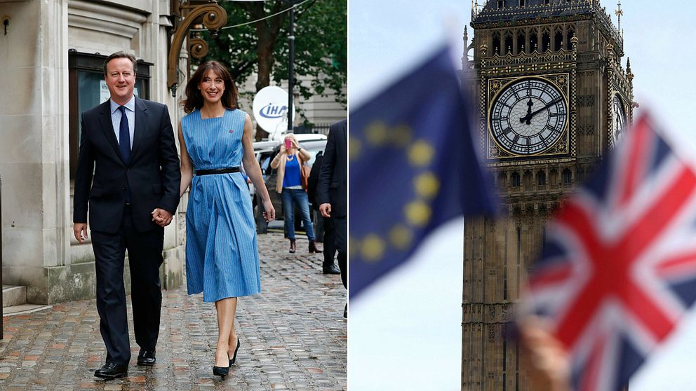David Cameron och hans fru Samantha har nu röstat.