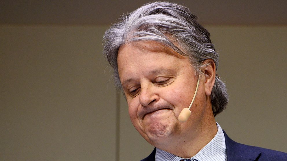 Nordeas vd Casper von Koskull kan hålla sig för skratt. Arkivbild.