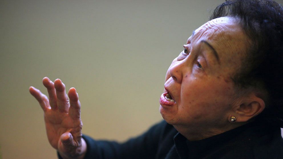 Madame Thai Thi Lien, 94-årig pianist i Vietnam är en av de som har passerat medellivslängden för landet, 75 år.