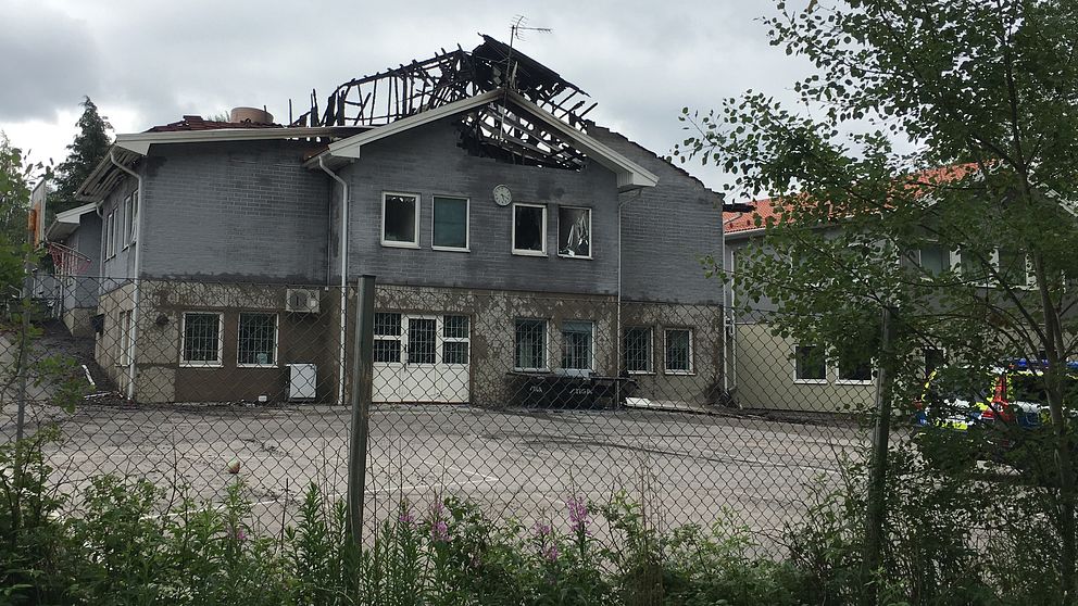 Växjö Islamiska skola dagen efter branden