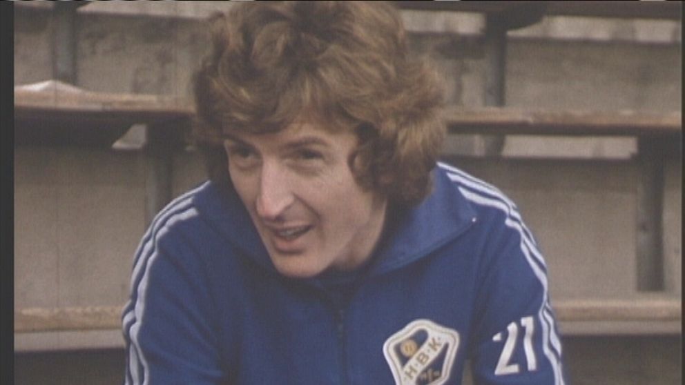Englands herrlandslagstränare Roy Hodgson 1976 när han förde Halmstad BK mot seger i Allsvenskan.