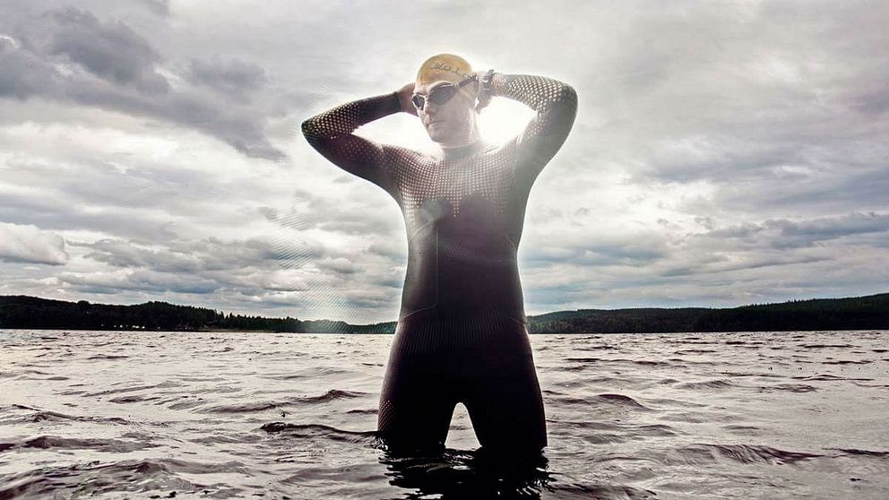 Mats Goldberg hoppas bli den förste att simma genom hela Dalälven.