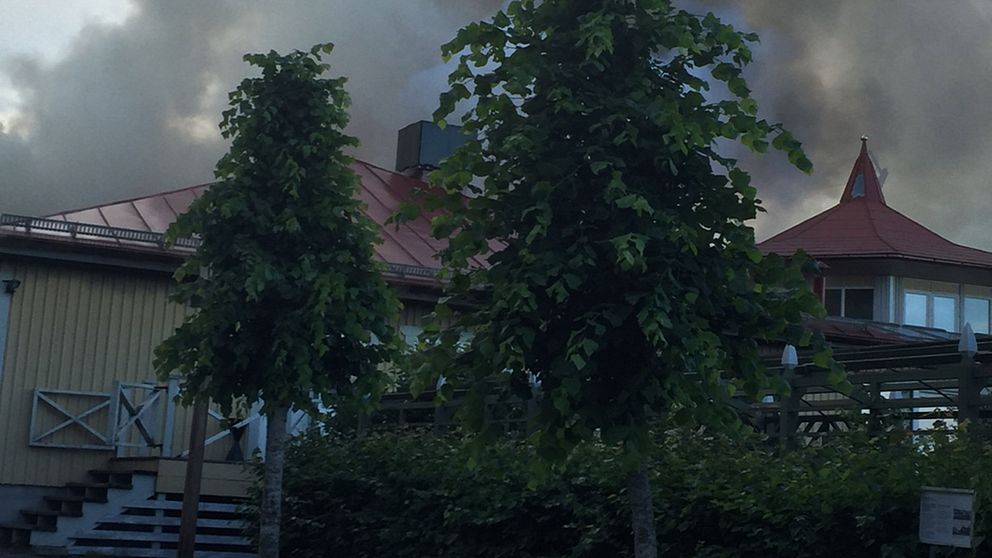 Brand i värdshuset på Torekällberget.