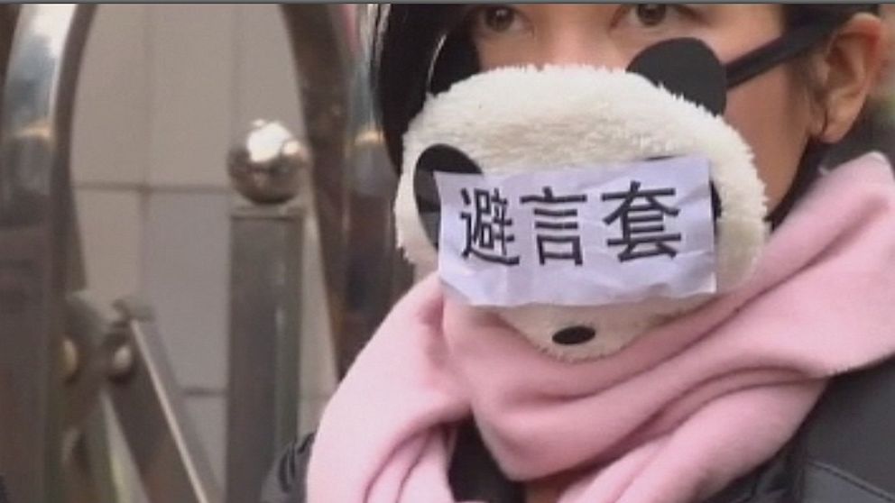 Idag protesterade journalisterna på tidningen Southern weekend mot censuren i Kina