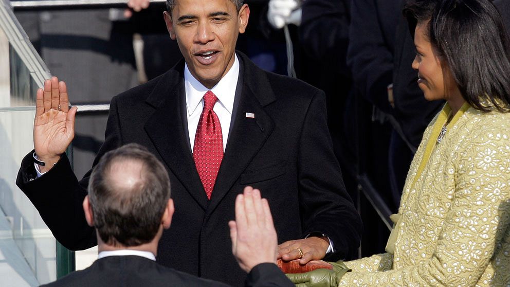 Obama svär eden 2009