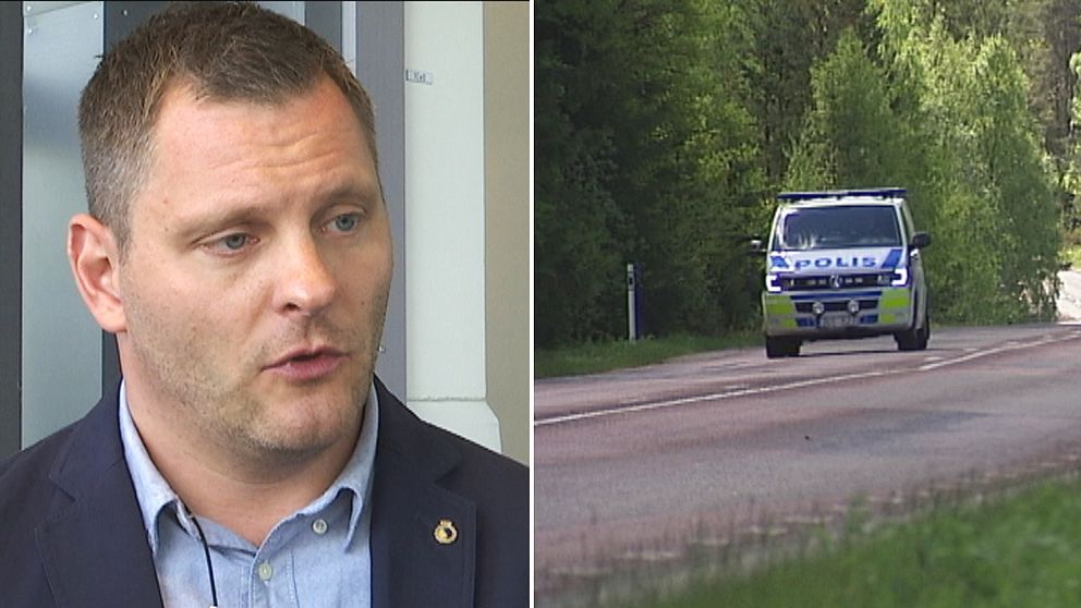 Tomas Stjernfeldt polisförbundet och polisbil