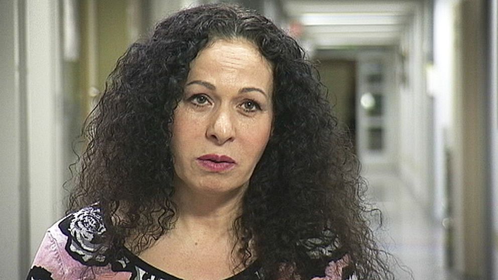 Nahid Persson. Foto: SVT Kulturnyheterna