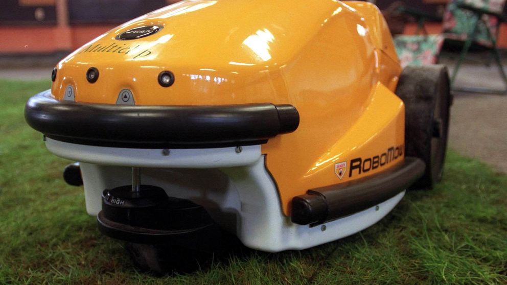 Robotgräsklippare kan skadas av åska.
