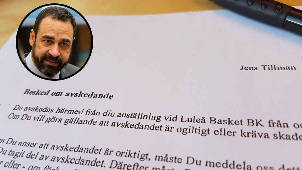 jens tillman, besked om avskedande