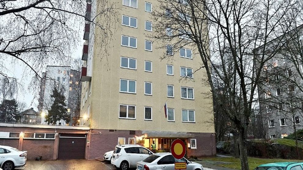Rysslands handelsrepresentation äger ett sjuvåningshus på Lidingö.