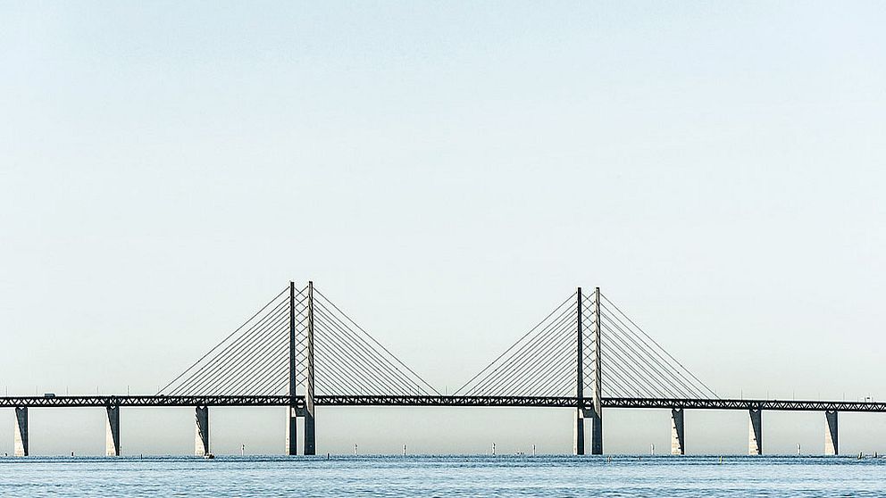 Öresundsbron sett från Malmö.