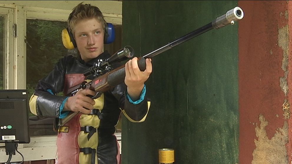 Andreas Bergström redo att skjuta