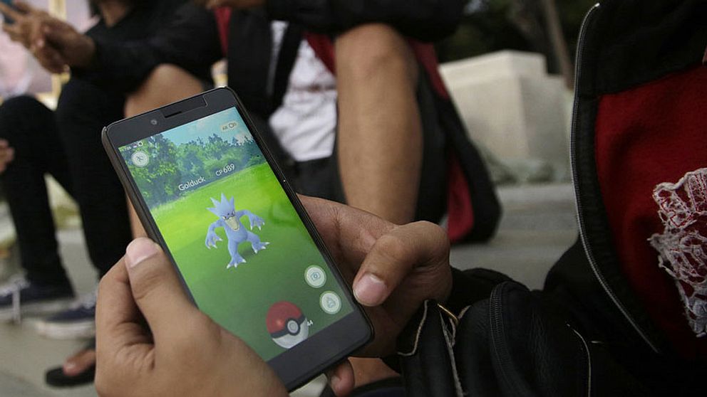 Pokémon Go spelare utomuhus