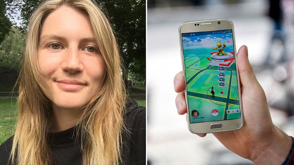 Lovisa Gärde gör affärer på nya mobilspelet Pokémon Go.